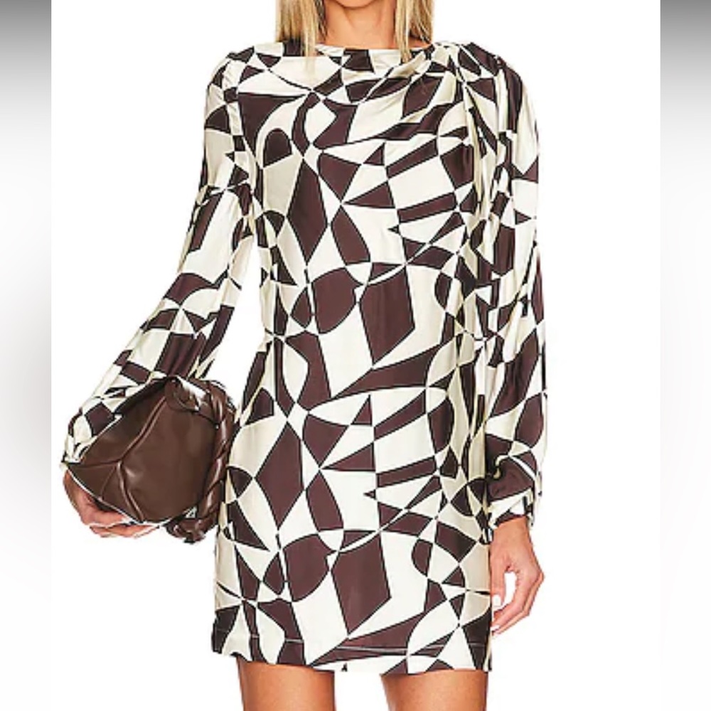 L’Academie Revolve NWT patterned mini dress
